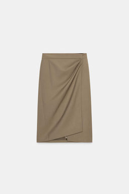 ZW COLLECTION FLOWY SARONG SKIRT - Zara фото 4