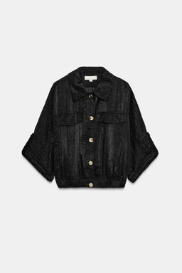 BLUSA SAFARI MANGA REMANGADA / Negro - Zara фото 6