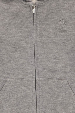 Базовый свитшот серого меланжевого цвета для мальчика - U.s. polo assn фото 6