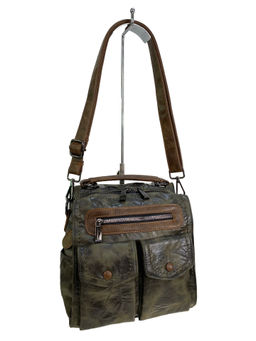 Женская сумка-рюкзак из искусственной кожи, цвет зеленый