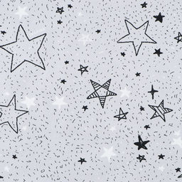 Цена за 3 шт. Бумага упаковочная крафтовая «Звёздочки», 1 лист, 70 х 100 см