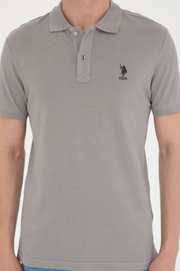 U. S. Polo Assn / Мужская темно-серая базовая футболка - U.s. polo assn фото 13