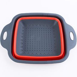 31490 Дуршлаг силикон с ручками, КРАСНЫЙ.MB (х60) - Mayer&boch фото 3