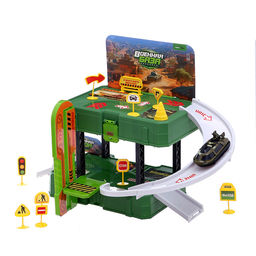 Парковка «Военная база», 1 машинка, 8 дорожных знаков, 31 деталь