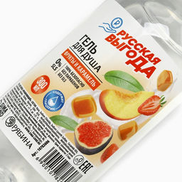 Цена за 2 шт. Гель для душа РУССКАЯ ВЫГОДА, 300 мл, аромат фруктов и карамели