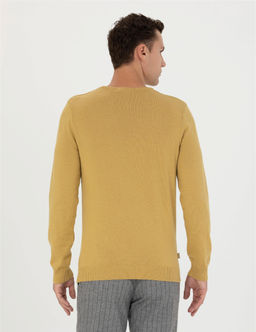 Ye_il Slim Fit Bisiklet Yaka Basic Triko Kazak - Pierre cardin фото 5