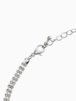 Набор 2 пред-а: серьги, колье "Вечерний шик" овал, цвет бело-изумрудный в серебре