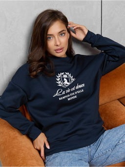 Свитшот Герб Синий Женский