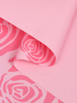 Цена за 20 шт. Пленка для цветов, «Цветы», розовая, 57×57 см
