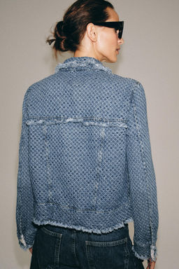 CHAQUETA DENIM ZW COLLECTION / Azul - Zara фото 3