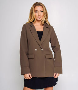 Пиджак #КТ8151 (1), тёмно-коричневый