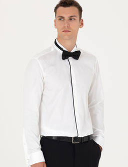 Beyaz Slim Fit Smokin G_mlek