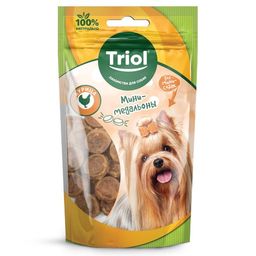 Мини-медальоны из курицы для мини-собак, 50г, Triol 10171031