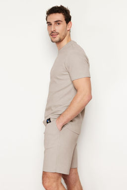 TRENDYOL MAN Siyah Regular Fit Sortlu Pijama Tak?m? TMNSS23PT00036 - Trendyolmilla фото 32