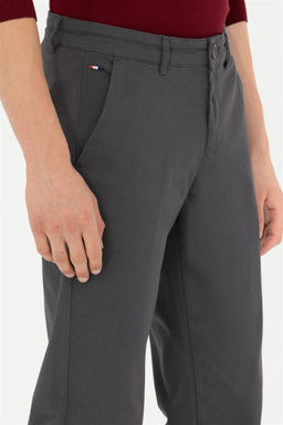 Мужские брюки из плотной ткани антрацитового цвета - U.s. polo assn фото 5