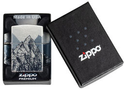 Зажигалка ZIPPO Набросок горы | Mountain Sketch 46280  фото 10