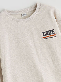 Bisiklet Yaka Erkek ?ocuk Sweatshirt