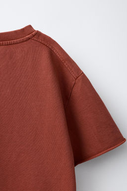 CAMISETA JOGGING EFECTO LAVADO / Marr?n / Topo - Zara фото 14