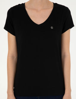 Siyah Comfort Fit Basic Ti__rt