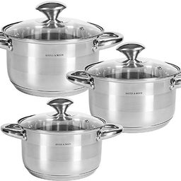 30996 Набор посуды 7пр 1,7+2,6+3,5 л MB (х4) - Mayer&boch фото 2