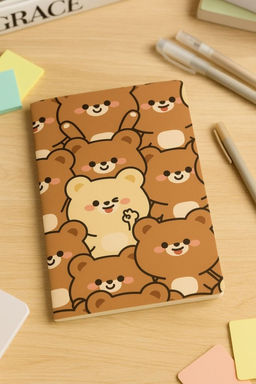 Блокнот (А5) "Many bear", brown (14.5*21)