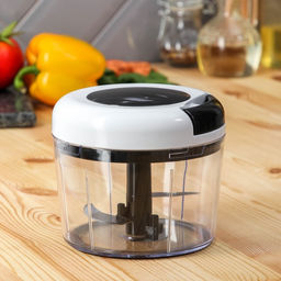 Блендер - овощерезка механический Magistro Vegan pro, 2 насадки, белый