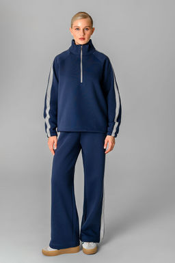 Арт. 2917 Костюм женский с начесом 46-54 (5 шт) Цвет:индиго