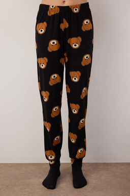 Trendyolmilla Siyah %100 Pamuklu Ay?c?kl? Orme Pijama Tak?m? THMAW23PT00514  фото 24