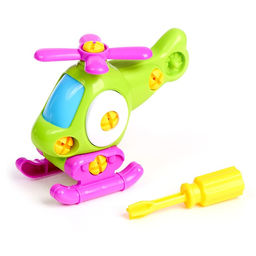 Пластмассовый конструктор для малышей Вертолётик, 16 деталей, цвета МИКС - Simaland фото 5