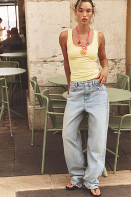 POLYAMIDE TOP WITH WIDE STRAPS