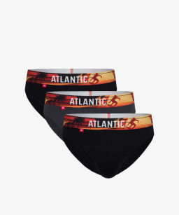 3MP-144 Трусы спорт Print Elastic - набор 3 шт. темно-синий + темно-голубой + голубой - Atlantic фото 12