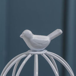 Конфетница керамическая «Голубка», 200 мл, 9.5×18 см, цвет белый