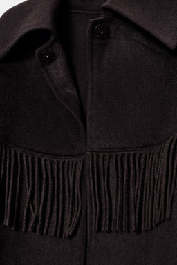 WOOL FRINGED CAPE - Zara фото 8