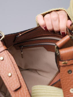 Кожаная сумка Azaro 31027 коричневый камень