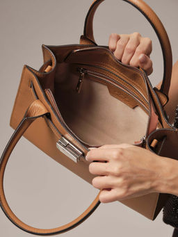 Кожаная сумка Isabelle DBR 31160 коричневый лист фото 6