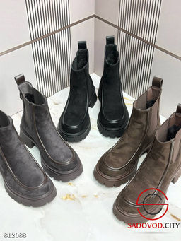 Ботинки женские из натуральной замши