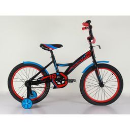 Детский велосипед MUSTANG 18 дюймов Черный с красным