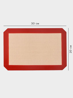 Коврик для выпечки армированный Доляна, силикон, 30?20 см, бежевый фото 5