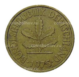 Монета 5 пфеннигов 1975 года J Германия
