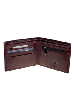 Мужское портмоне из натуральной кожи, цвет коричневый - Greta фото 2