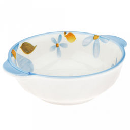 Лимония Салатник фарфоровый 400мл, 16,3х13,5х5см, с ручками, с деколью, отводка (Китай) - Домашняя мода фото 2