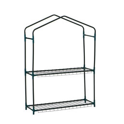 Парник-стеллаж, 2 полки, 93×22×69 см, металлический каркас d=12 мм, чехол плёнка 80 мкм, Greengo