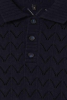 TRENDYOL MAN Limited Edition Lacivert Regular Ajurlu Triko Polo Yaka T-shirt TMNSS25PO00026 - Trendyolmilla фото 5