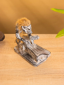 Сувенир «Абориген музыкант», 14×8×16 см, дерево