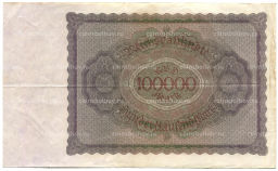 100000 марок 1923 года Германия