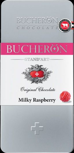 BUCHERON. Standart. Молочный с малиной 100 гр. жест.банка