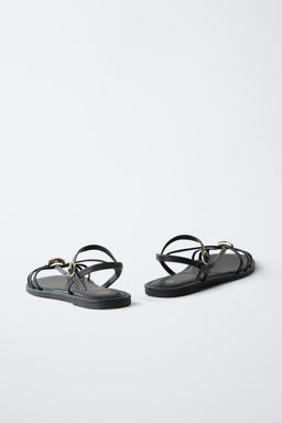 SANDALIA TIRAS / Negro - Zara фото 5