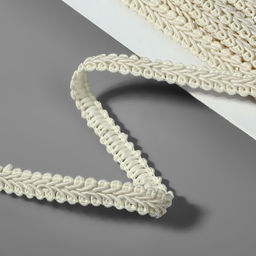 Тесьма декоративная «Шанель», 8 мм, 10±1 м, бежевая