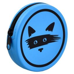 Кошелёк для банкнот и монет, арт.54267/ 25 СИНИЙ ЕНОТ (10.5х10.5х2.5 см, силикон, молния, шелкографи