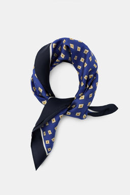 100% SILK POLKA DOT PRINT SCARF - Zara фото 2